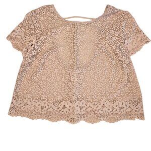Victoria's Secret Crop Lace Pink Top Size: XS Excellent‎ Used Condition